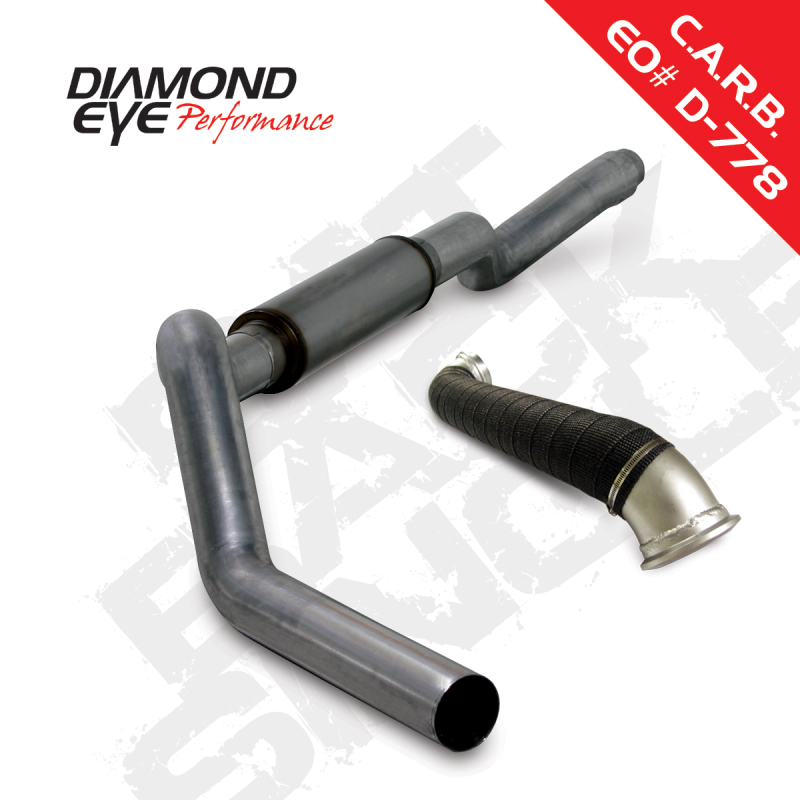 Chevrolet 3500 Performance Exhaust - Diamond Eye Performance - Cat Back with Turbo Direct Pipe - Stainless Steel - `06-`07